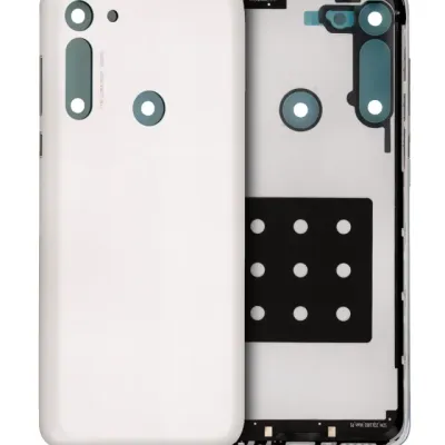 Back cover Glass For Motorola Moto G8 (XT2045-1 / 2020) (White Prism)
