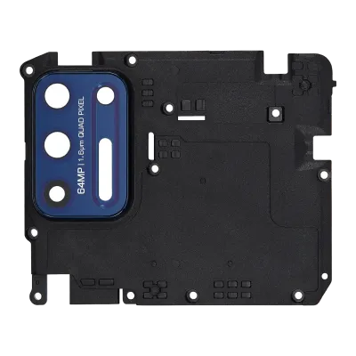 Кришка антени зі склом основної камери для Motorola Moto G9 Plus (XT2087 / 2020) (Indigo Blue)