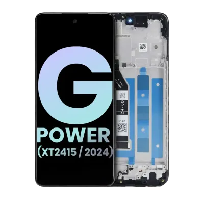 Дисплейний модуль (LCD) з рамкою для Motorola Moto G Power 5G (XT2415 / 2024) (Genuine OEM) (All Colors)
