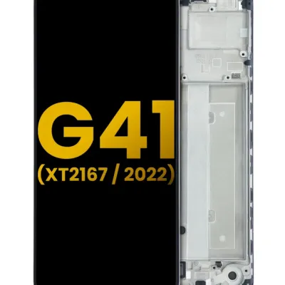OLED Assembly With Frame For Motorola Moto G41 (XT2167 / 2022) (Refurbished) (All Colors)
