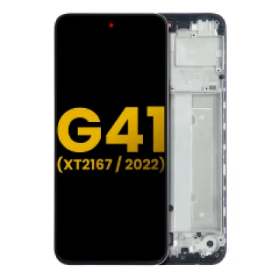 Дисплейний модуль (OLED) з рамкою для Motorola Moto G41 (XT2167 / 2022) (Refurbished) (All Colors)