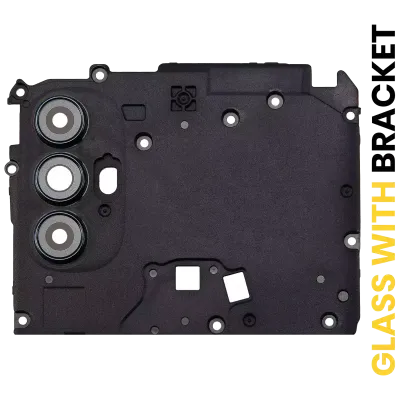 Скло камери з кріпленням для Motorola Moto G Power (XT2165 / 2022) (чорний)