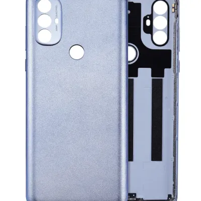 Back Cover Glass For Motorola Moto G Power (XT2165 / 2022) (Aftermarket Plus) (Opal Silver)