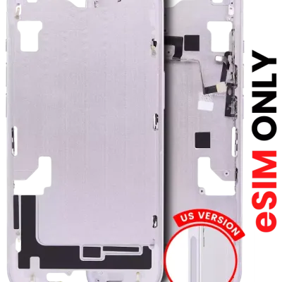 Середня рамка з дрібними деталями для iPhone 14 (US Version) (Aftermarket Plus) (фіолетовий)