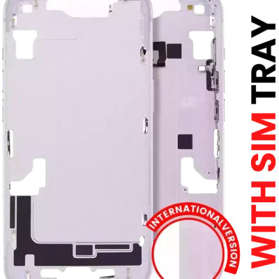 Середня рамка з дрібними деталями для iPhone 14 (EU / Global Version) (Aftermarket Plus) (фіолетовий)