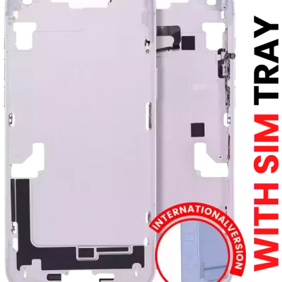 Середня рамка з дрібними деталями для iPhone 14 Plus (EU / Global Version) (Aftermarket Plus) (фіолетовий)