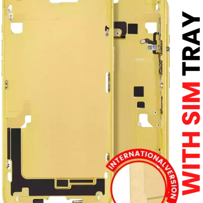 Середня рамка з дрібними деталями для iPhone 14 Plus (EU / Global Version) (Aftermarket Plus) (жовтий)