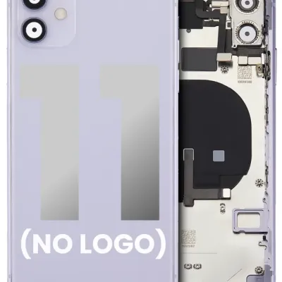 Заднє скло для iPhone 11 (No Logo) (Aftermarket Plus) (фіолетовий)
