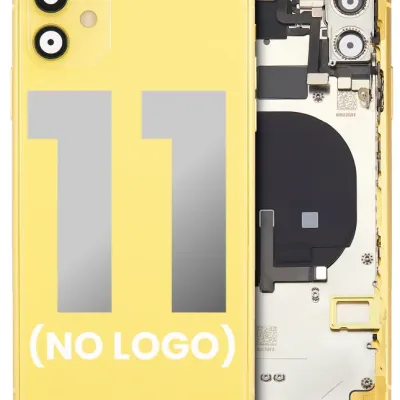 Заднє скло для iPhone 11 (No Logo) (Aftermarket Plus) (жовтий)