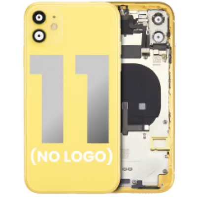Заднє скло для iPhone 11 (No Logo) (Aftermarket Plus) (жовтий)