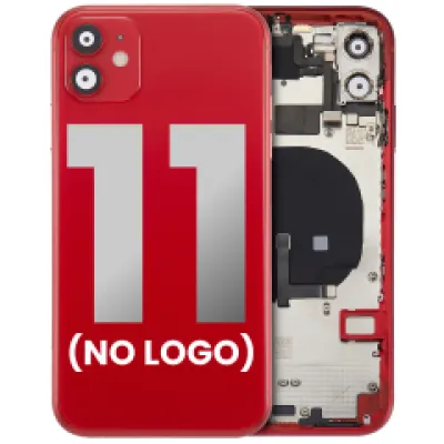 Заднє скло для iPhone 11 (No Logo) (Aftermarket Plus) (червоний)