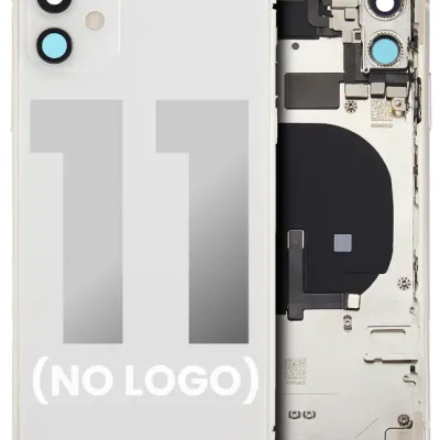 Заднє скло для iPhone 11 (No Logo) (Aftermarket Plus) (білий)