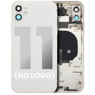 Заднє скло для iPhone 11 (No Logo) (Aftermarket Plus) (білий)