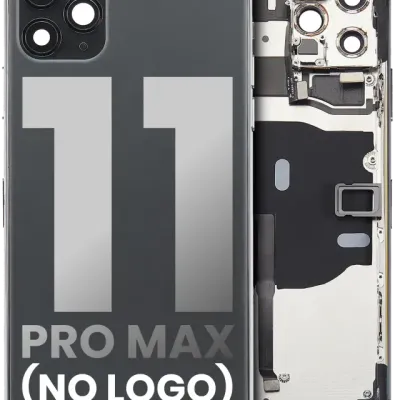 Заднє скло для iPhone 11 Pro Max (No Logo) (Aftermarket Plus) (Space Gray)