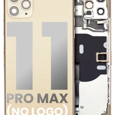 Заднє скло для iPhone 11 Pro Max (No Logo) (Aftermarket Plus) (золотий)