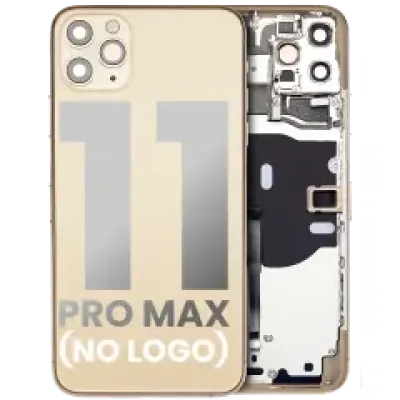 Заднє скло для iPhone 11 Pro Max (No Logo) (Aftermarket Plus) (золотий)