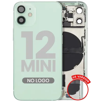 Back Housing W/ Small Parts For iPhone 12 Mini (US Version) (Aftermarket Plus) (Green)