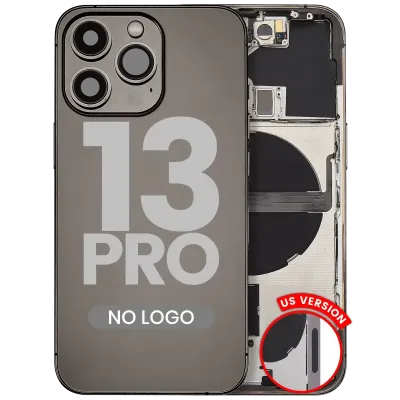 Back Housing W/ Small Parts For iPhone 13 Pro (US Version) (Aftermarket Plus) (Graphite)