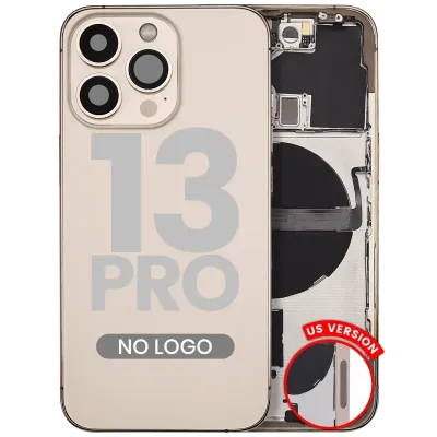 Back Housing W/ Small Parts For iPhone 13 Pro (US Version) (Aftermarket Plus) (Gold)