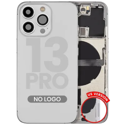 Back Housing W/ Small Parts For iPhone 13 Pro (US Version) (Aftermarket Plus) (Silver)