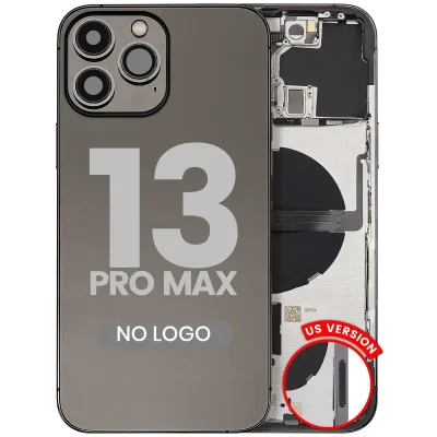 Back Housing W/ Small Parts For iPhone 13 Pro Max (US Version) (Aftermarket Plus) (Graphite)