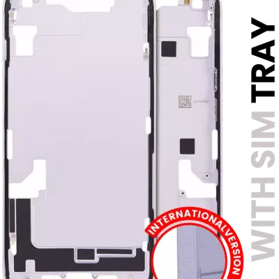 Mid-Frame Housing W/ Small Parts For iPhone 14 (EU / Global Version) (Used OEM Pull: Grade A) (Purple)