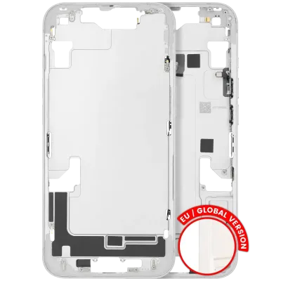 Mid-Frame Housing W/ Small Parts For iPhone 14 (EU / Global Version) (Used OEM Pull: Grade A) (Starlight)