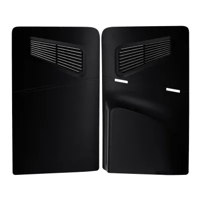 Console Shell For PlayStation 5 Slim (Black) (2 Piece Set)