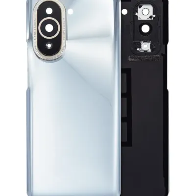Заднє скло зі склом камери для Huawei Nova 10 Pro (сріблястий)