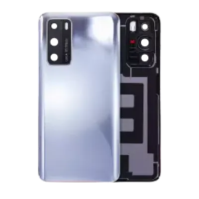 Заднє скло зі склом камери для Huawei P40 (Silver Frost)