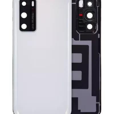 Заднє скло зі склом камери для Huawei P40 (Ice White)