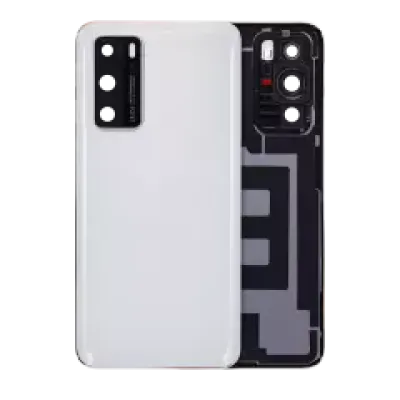 Заднє скло зі склом камери для Huawei P40 (Ice White)