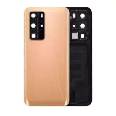 Заднє скло зі склом камери для Huawei P40 Pro (Blush Gold)