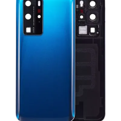 Заднє скло зі склом камери для Huawei P40 Pro (Deep Sea Blue)
