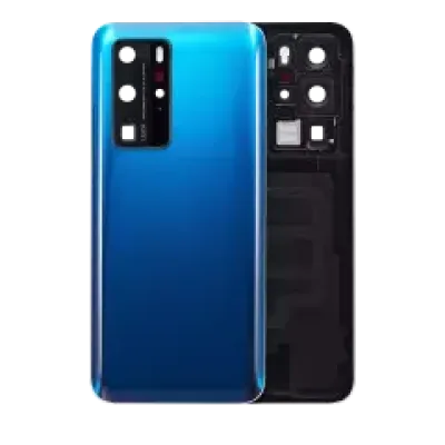Заднє скло зі склом камери для Huawei P40 Pro (Deep Sea Blue)