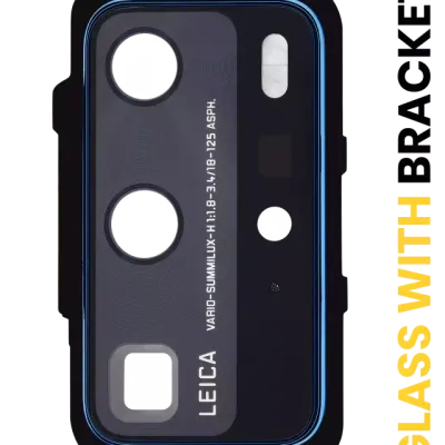 Скло камери з кріпленням для Huawei P40 Pro (Deep Sea Blue)