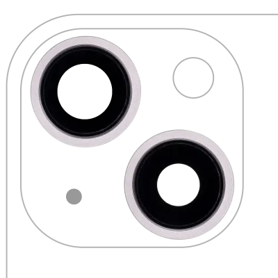 Back Camera Lens With Bracket & Bezel For iPhone 13 / 13 Mini ( 2 Piece Set) (Aftermarket Plus) (Pink)
