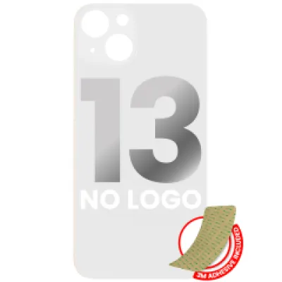 Заднє скло з проклейкою 3M для iPhone 13 (без логотипу / великий отвір камери) (Starlight)