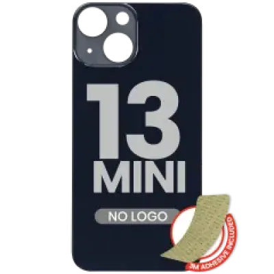 Заднє скло з проклейкою 3M для iPhone 13 Mini (без логотипу / великий отвір камери) (Midnight)