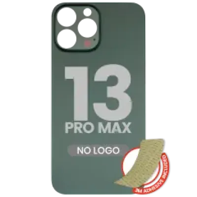 Заднє скло з проклейкою 3M для iPhone 13 Pro Max (без логотипу / великий отвір камери) (Alpine Green)