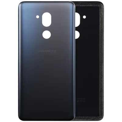 Задня кришка зі скла з передустановленою проклейкою для LG G7 One (New Aurora Black)