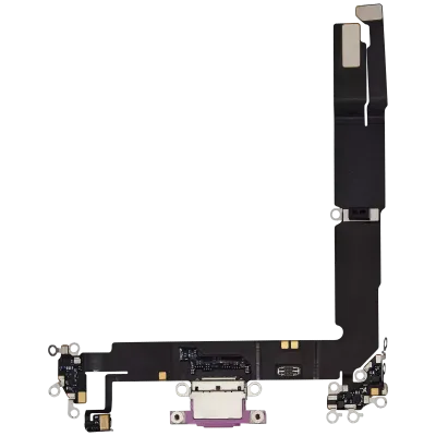 Charging Port Flex Cable For iPhone 16 Plus (Premium) (Pink)
