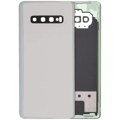 Задня кришка зі склом камери для Samsung Galaxy S10 Plus (Service Pack) (Prism Silver)