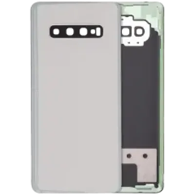 Задня кришка зі склом камери для Samsung Galaxy S10 Plus (Service Pack) (Prism Silver)