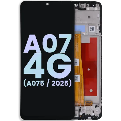 Дисплейний модуль (LCD) з рамкою для Samsung Galaxy A07 4G (A075 / 2025) (Service Pack) (All Colors)