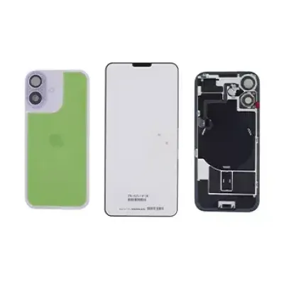 Back Glass with MagSafe Magnet & NFC & Flashlight Flex For iPhone 17 (Genuine OEM) (Lavender)