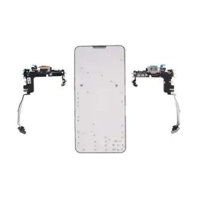 USB-C Charging Port Flex Cable (pSIM) For iPhone 17 Pro (Genuine OEM) (UK/EU Version) (Silver)