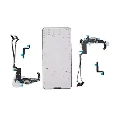 USB-C Charging Port Flex Cable (pSIM) For iPhone 17 Pro Max (Genuine OEM) (UK/EU Version) (Silver)