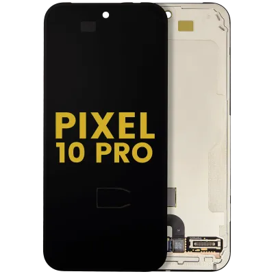 Дисплейний модуль (OLED) з рамкою (із датчиком відбитка) сумісний для Google Pixel 10 Pro (Refurbished) (усі кольори)