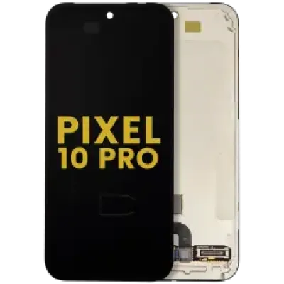 Дисплейний модуль (OLED) з рамкою (із датчиком відбитка) сумісний для Google Pixel 10 Pro (Refurbished) (усі кольори)